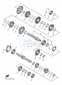 YZF1000 YZF-R1 (B3L7) drawing TRANSMISSION