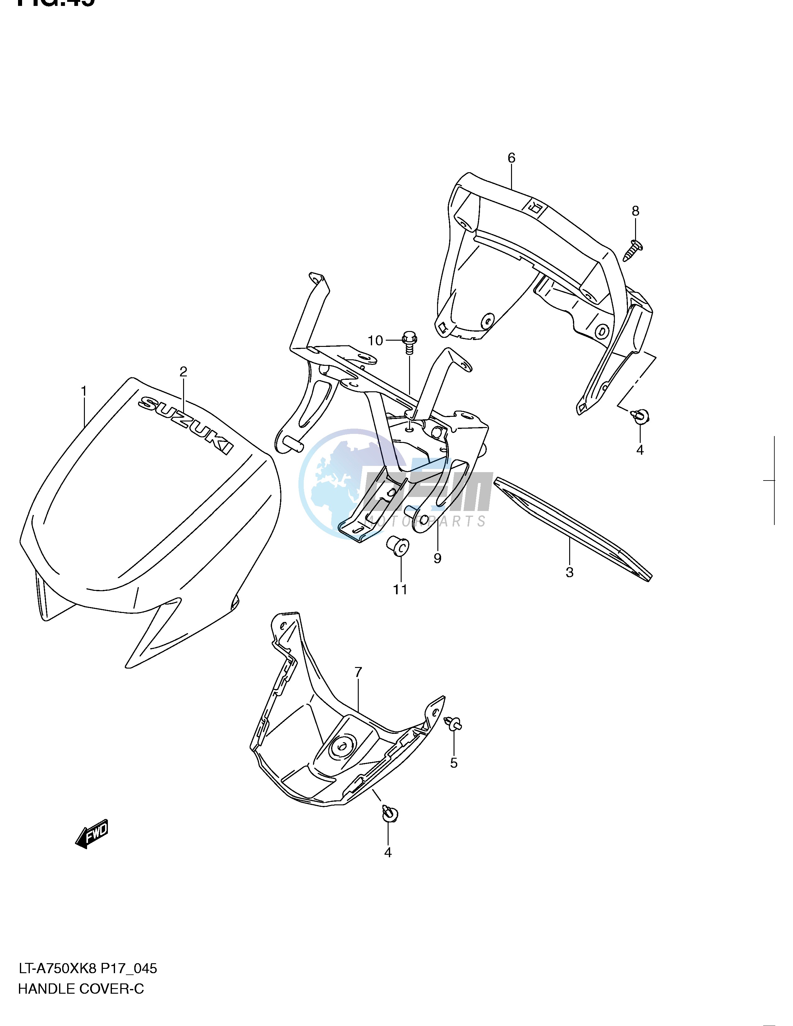 HANDLE COVER (LT-A750XK8 P17,P24)