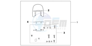 VT750C9 Ireland - (EK / MK) drawing CUSTOM WINDSHIELD