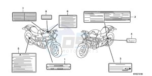 VTR2509 Australia - (U / MK) drawing CAUTION LABEL