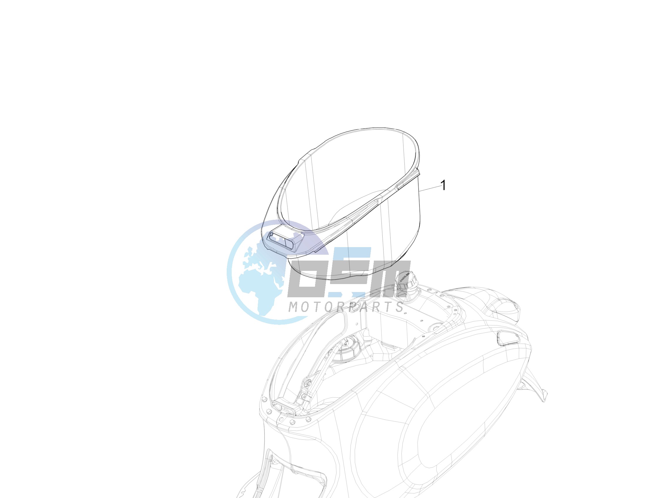 Helmet housing - Undersaddle