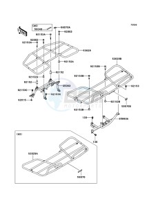 KVF750 4x4 KVF750-A1 EU GB drawing Carrier(s)