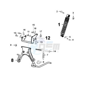 VIVA 2 SP drawing REAR SHOCK AND STAND