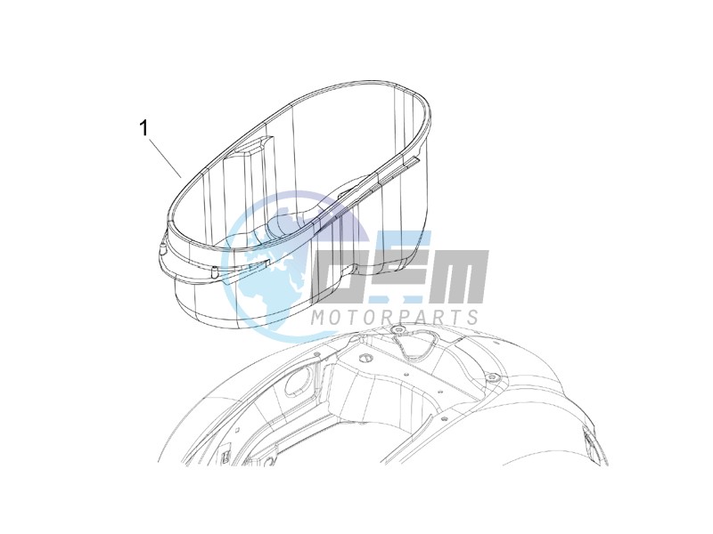 Helmet housing - Undersaddle