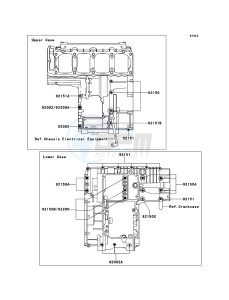 ZRX1200R ZR1200-A5H FR GB XX (EU ME A(FRICA) drawing Crankcase Bolt Pattern