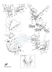 YZF-R1 YZF-R1M 998 R1 (2SG1 2SG2) drawing COWLING 1