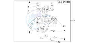 CB500 drawing REAR CARRIER