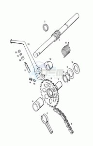 FLEXER_XL_L1 50 L1 drawing Kick starter mechanism