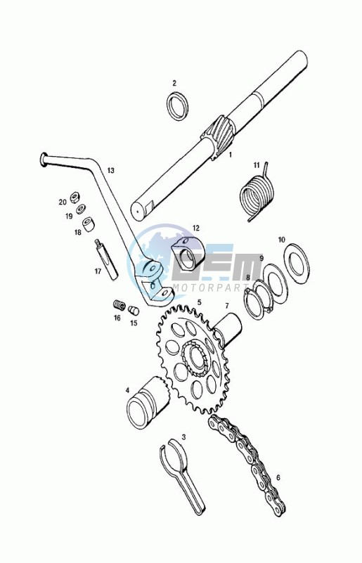 Kick starter mechanism