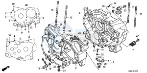 TRX500FAC drawing CRANKCASE