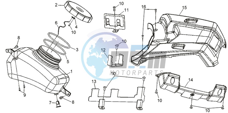 FUEL TANK HOUSING