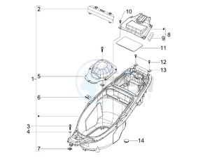 Runner 200 ST 4t e3 drawing Helmet box - Undersaddle