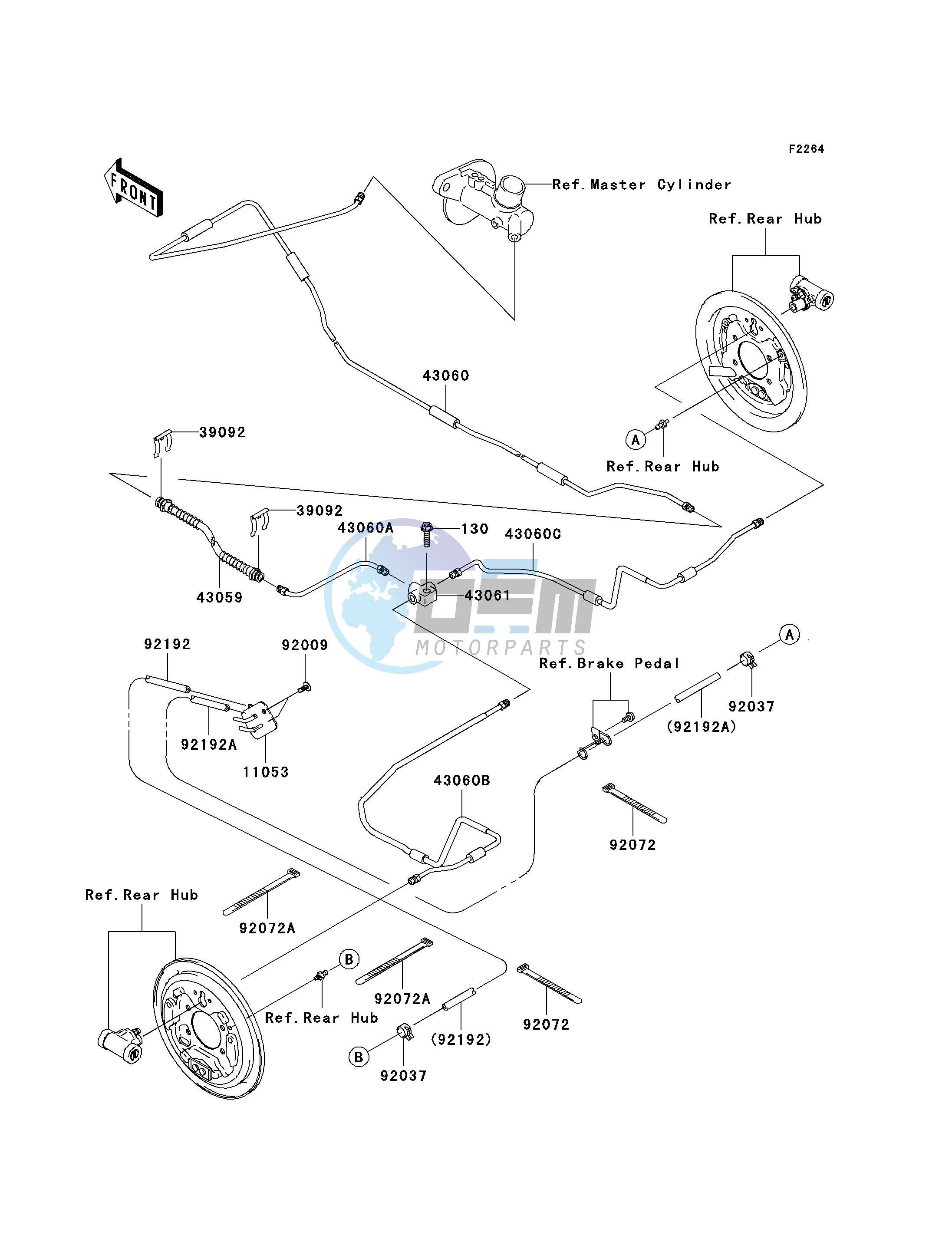 REAR BRAKE PIPING