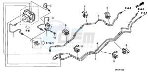 XL700VA9 Europe Direct - (ED / ABS SPC) drawing BRAKE LINES/PCV. (ABS)