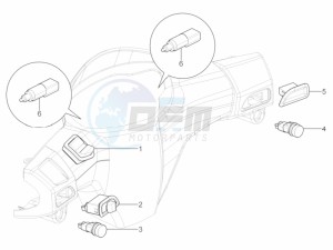 Typhoon 125 4T 2V E3 (NAFTA) drawing Selectors - Switches - Buttons