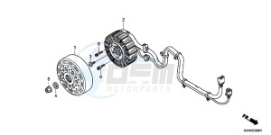 WW125D PCX125 - WW125 UK - (E) drawing A.C.G. STARTER