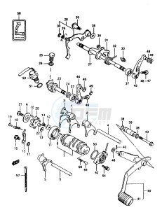 LT-F250 1997 drawing GEAR SHIFTING