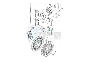 YZF-R1S 1000 drawing FRONT BRAKE CALIPER