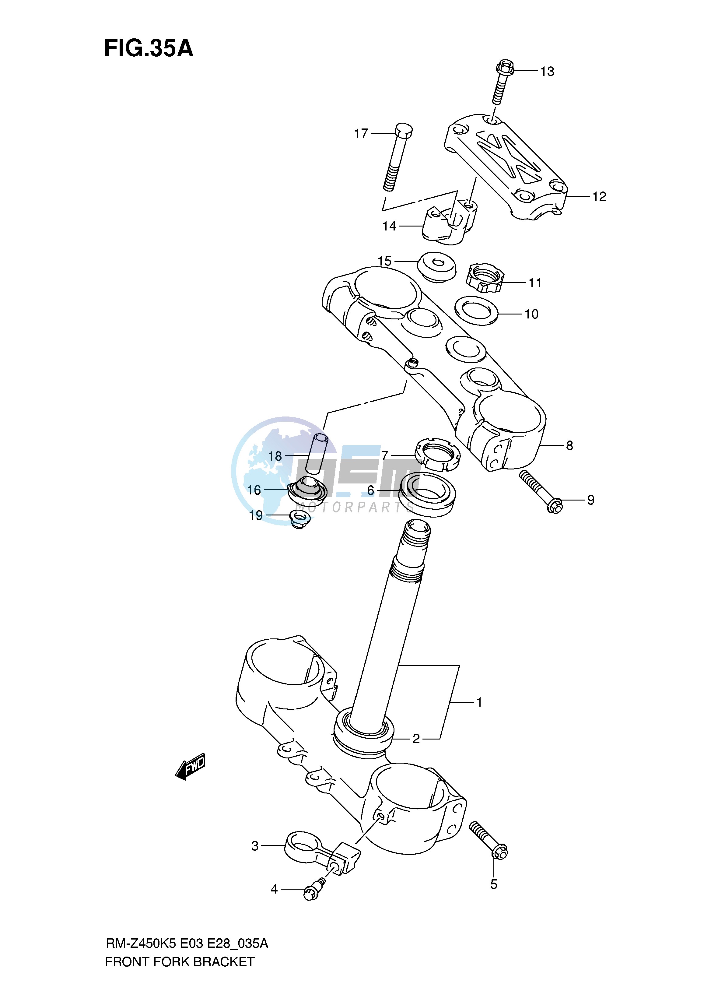 STEERING STEM (MODEL K7)