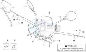 Scarabeo 125-150-200 (eng. Rotax) drawing Handlebar