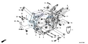 VT750SE Shadow E drawing FRAME BODY (VT750S)