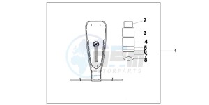 VT750C2 VT750C2 drawing LEATHER TANK PANE