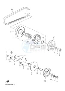 YFM90R YFM09RYXG (BD33) drawing CLUTCH