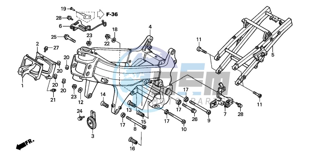 FRAME BODY (VTR1000SPY/1)