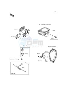 KX450F KX450HGF EU drawing Fuel Injection