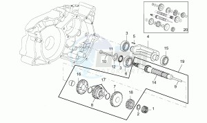 RS 50 drawing Primary gear shaft 5 Speed