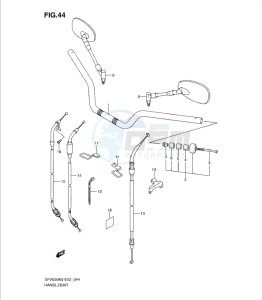 SFV650/A drawing HANDLEBAR