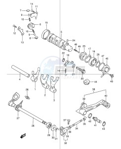 GSX1200 (E4) drawing GEAR SHIFTING