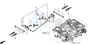 VFR800A9 Ireland - (EK / ABS MME) drawing THROTTLE BODY (COMPONENT PARTS)