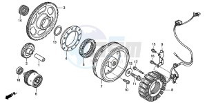 VTX1300S drawing GENERATOR