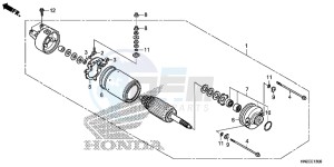 TRX500FAE TRX500FA Europe Direct - (ED) drawing STARTER MOTOR