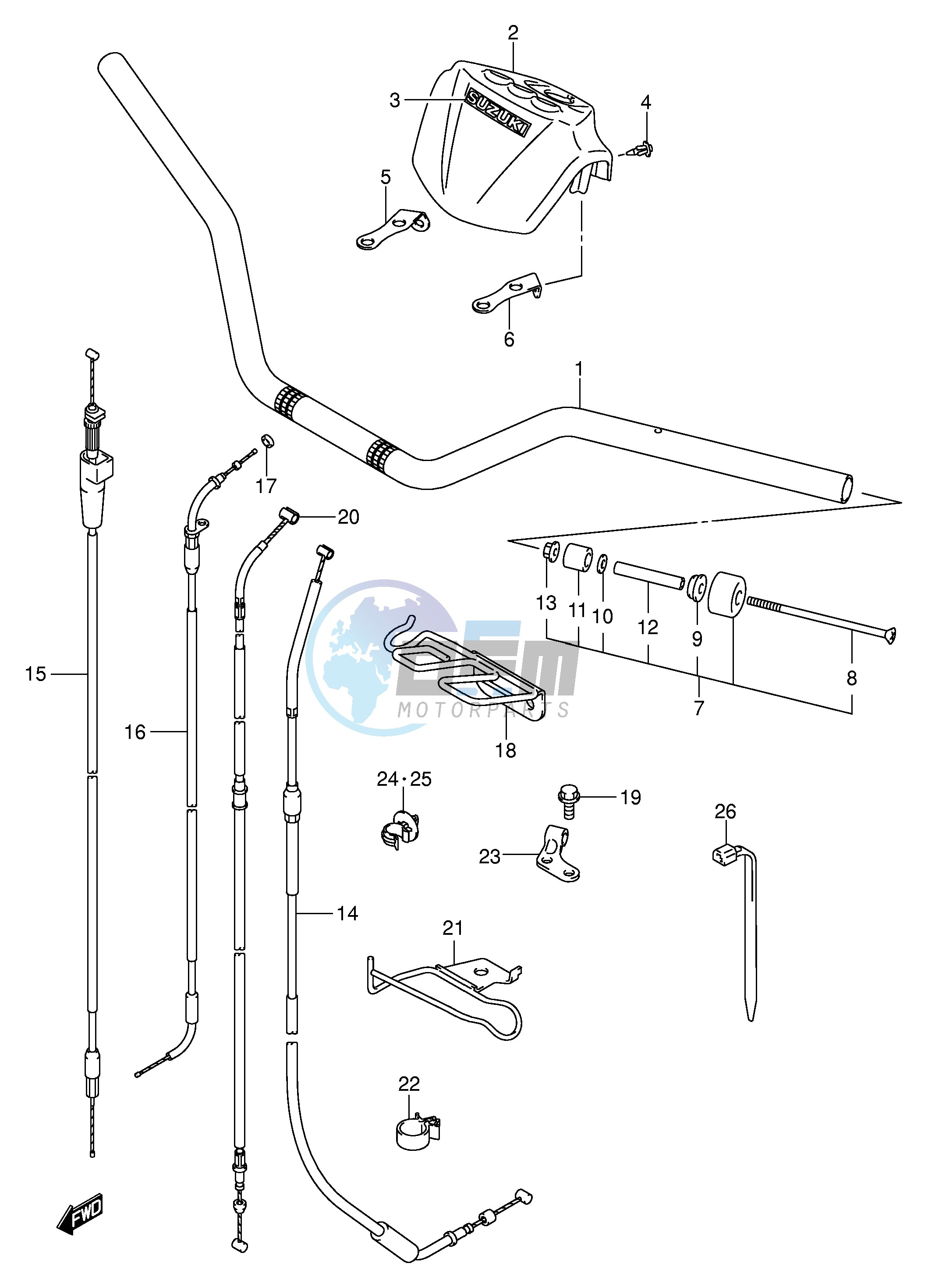 HANDLEBAR (MODEL K3 K4)