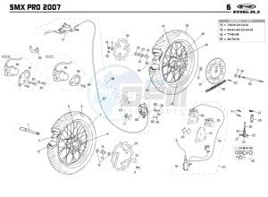 SMX-50-PRO-ORANGE drawing WHEEL - BRAKES