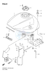 GSX650F (E3-E28) Katana drawing FUEL TANK (GSX650FL1 E3)