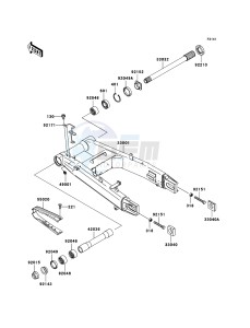 Z1000 ZR1000A6F FR GB XX (EU ME A(FRICA) drawing Swingarm