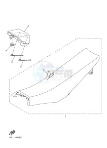 YZ450F (1SL5 1SL6 1SL7 1SL8) drawing SEAT