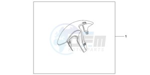 CB1000RA9 Europe Direct - (ED / ABS) drawing FRONT FENDER