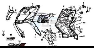 ORBIT III 50 (25 KM/H) (XE05W1-NL) (L8-M0) drawing FRONT COVER FRONT INNER BOX