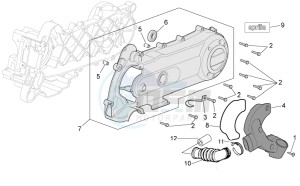 SCARABEO 50 4T 4V (EMEA) drawing Variator cover