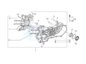 NRG 50 power DT drawing Crankcase