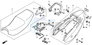 CB500S drawing SEAT