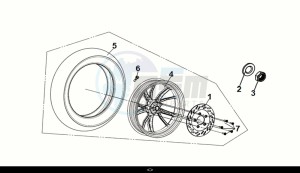 SYMPHONY ST 50 (XL05W1-EU) (E5) (M1) drawing REAR WHEEL