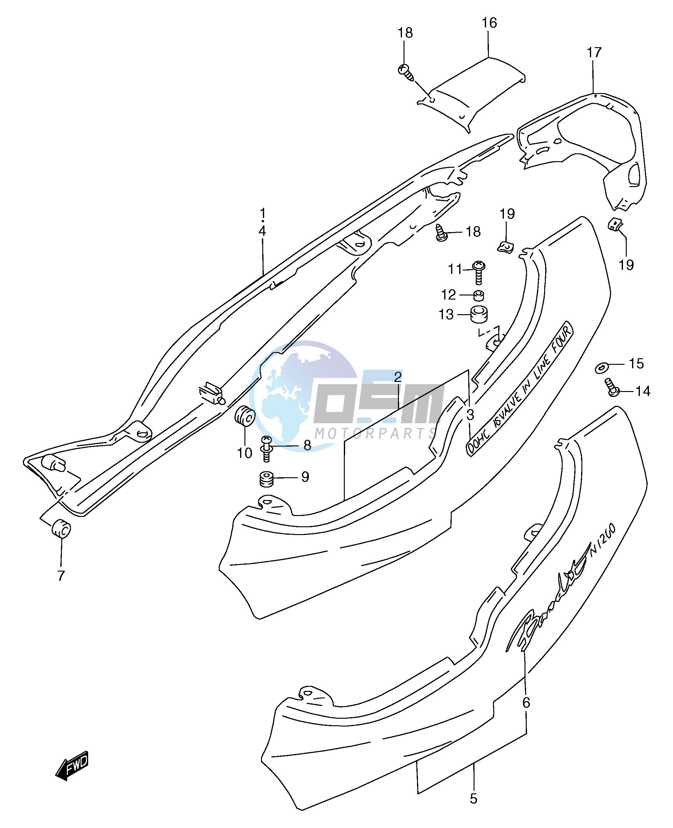 FRAME COVER (GSF1200V SV)