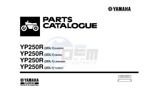 YP250R X-MAX 250 (2DL1 2DL1 2DL1 2DL1) drawing .1-Front-Page