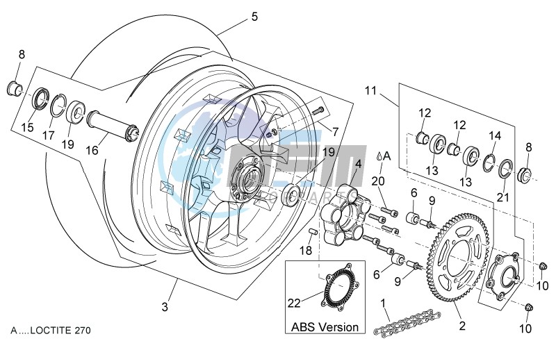 Rear wheel