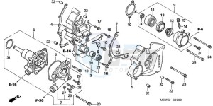 VFR800A9 Europe Direct - (ED / ABS MME) drawing WATER PUMP